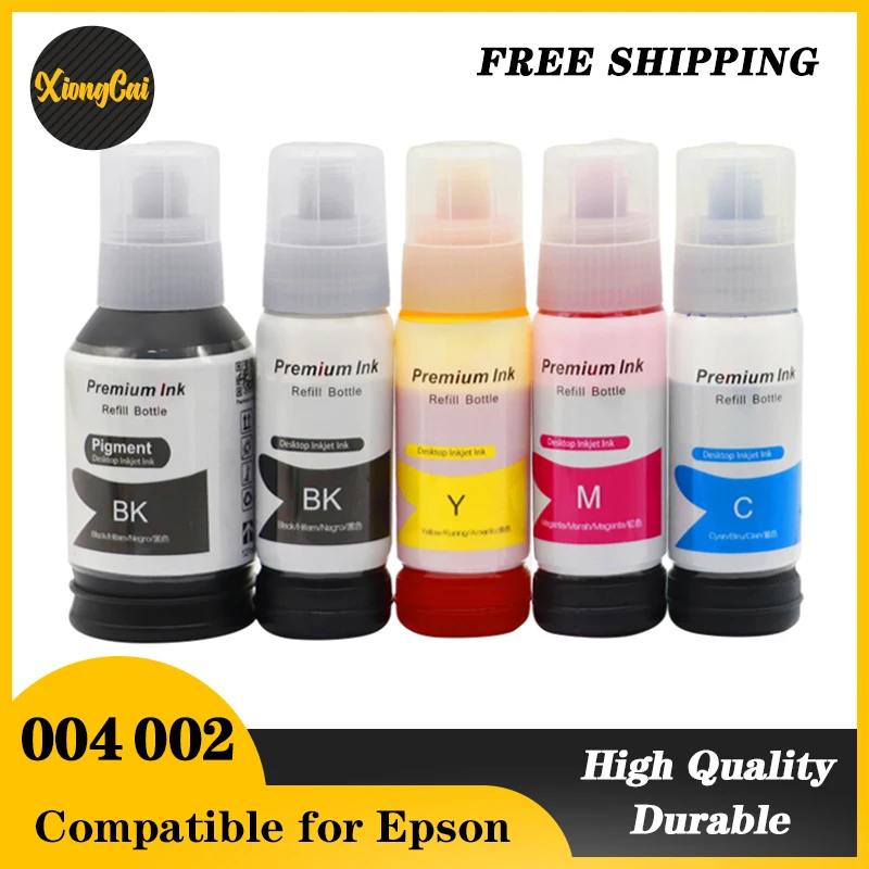 4PCS 004 Ink Refill Ink Compatible For EPSON L3267 L3269 L3266 L3268 L3219 L3218 L1259 L1258 L1218 L3258 L3256 L3255 L3253 L3251