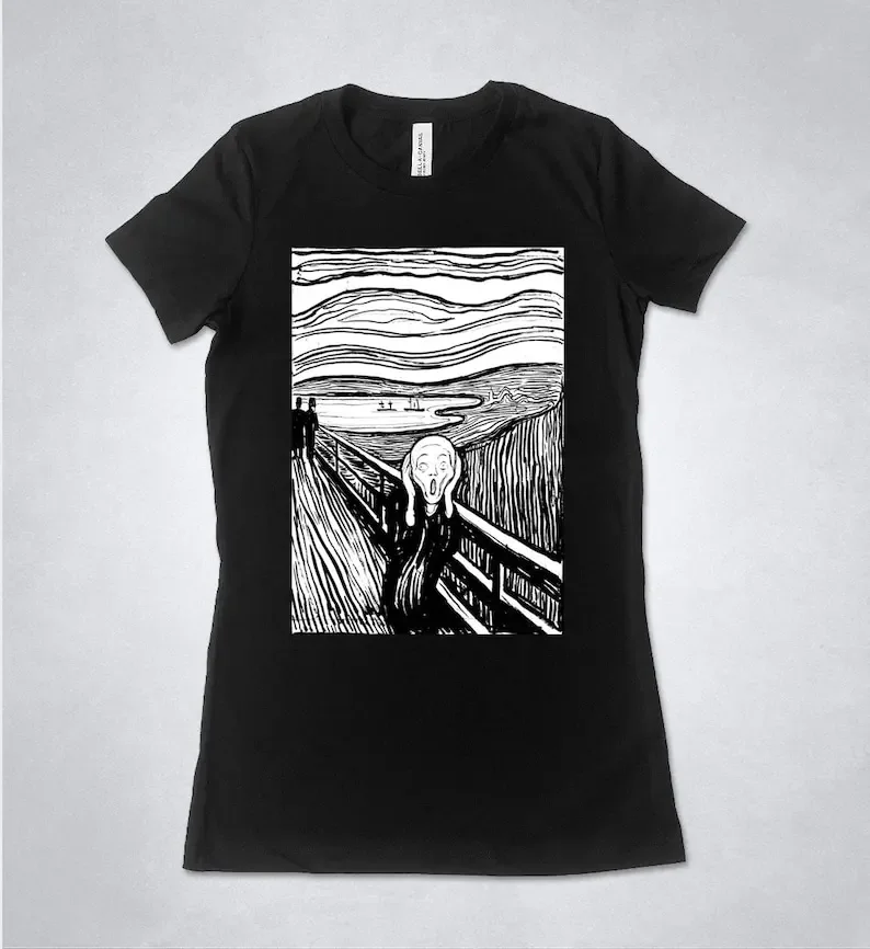 Edvard Munch - The Scream 1893 Mono Shirt