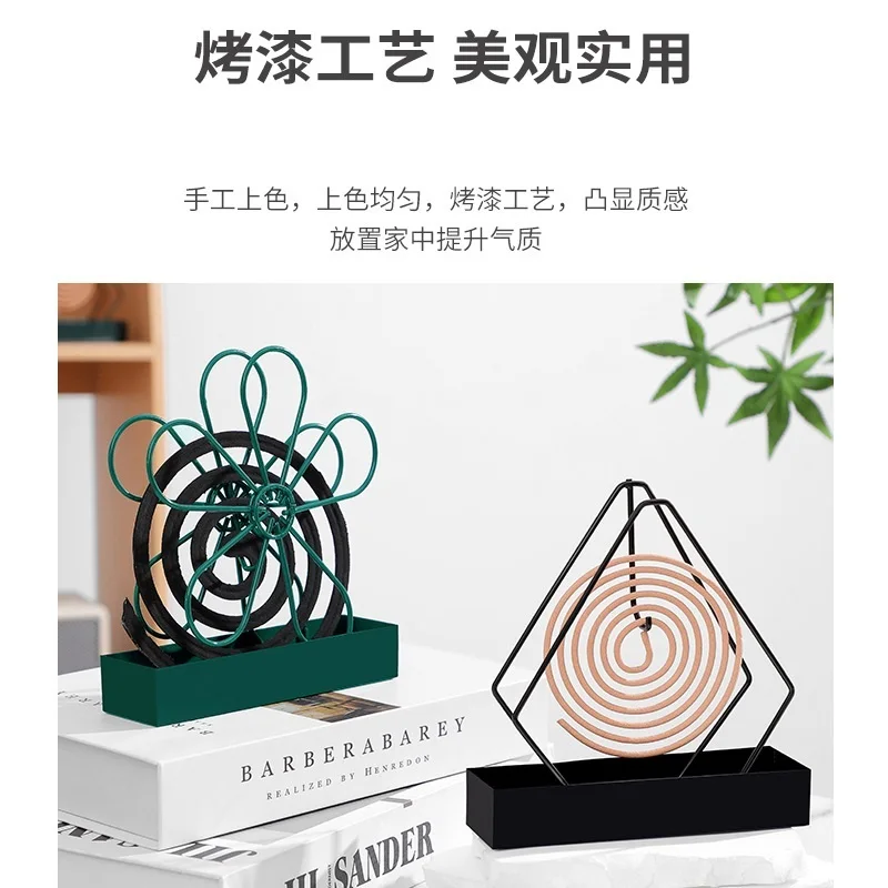 New Mosquito Repellent Incense Holder Ornament Creative Diamond Flower Shape Fireproof Sandalwood Ash Catching Tray