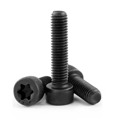 M3 M4 M5 M6 M8 M10 M12 GB2671.2 Black 12.9 Grade Cylindrical Cup Cap Torx Six Lobe Star Security Bolt