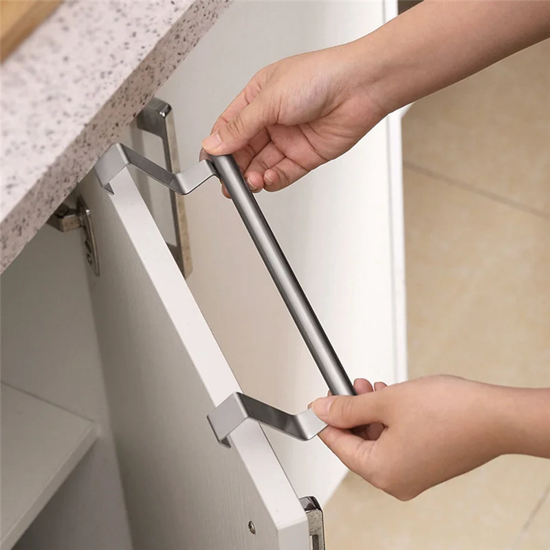 B69C Вешалка для полотенец Подвесной держатель Дверная штамповка Бесплатная стойка для хранения Кухонный шкаф Вешалка для полотенец Кухня