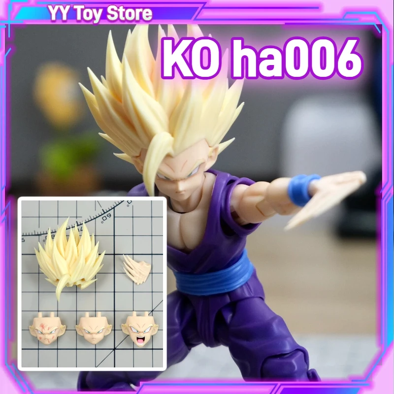 nono KO HM&AIR ha006 Figura de Acción de Dragon Ball Super Son Gohan, Escultura de Cabeza SSJ2, Figura de Anime Coleccionable, Juguete de Regalo