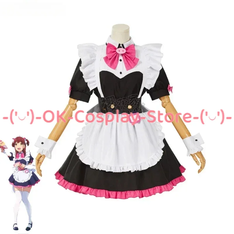 Anime Akiba Maid War Mannen Ranko Cosplay Costume Women Cute Maid Dress Party Clothing Halloween Carnival Uniforms Custom Made