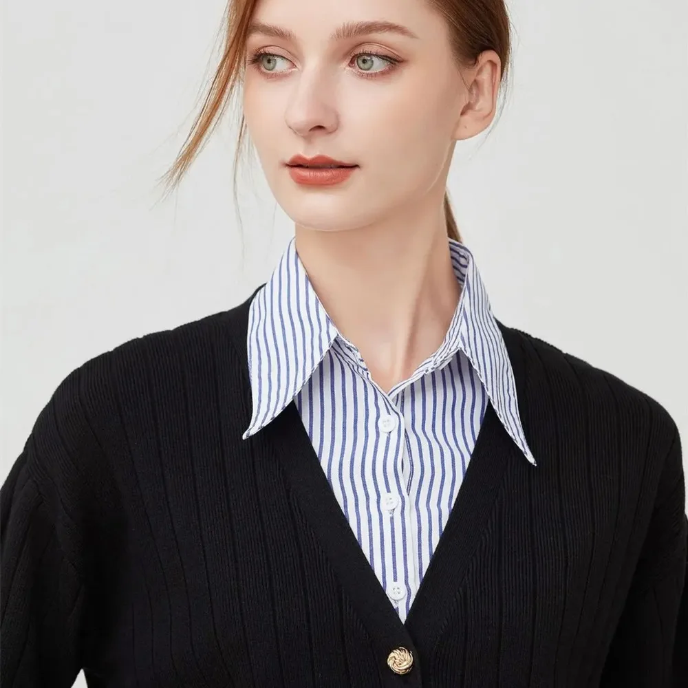 

Деловой искусственный воротник для женщин, рубашка, съемные воротники, женский осенне-зимний мужской накладной воротник, аксессуар для одежды