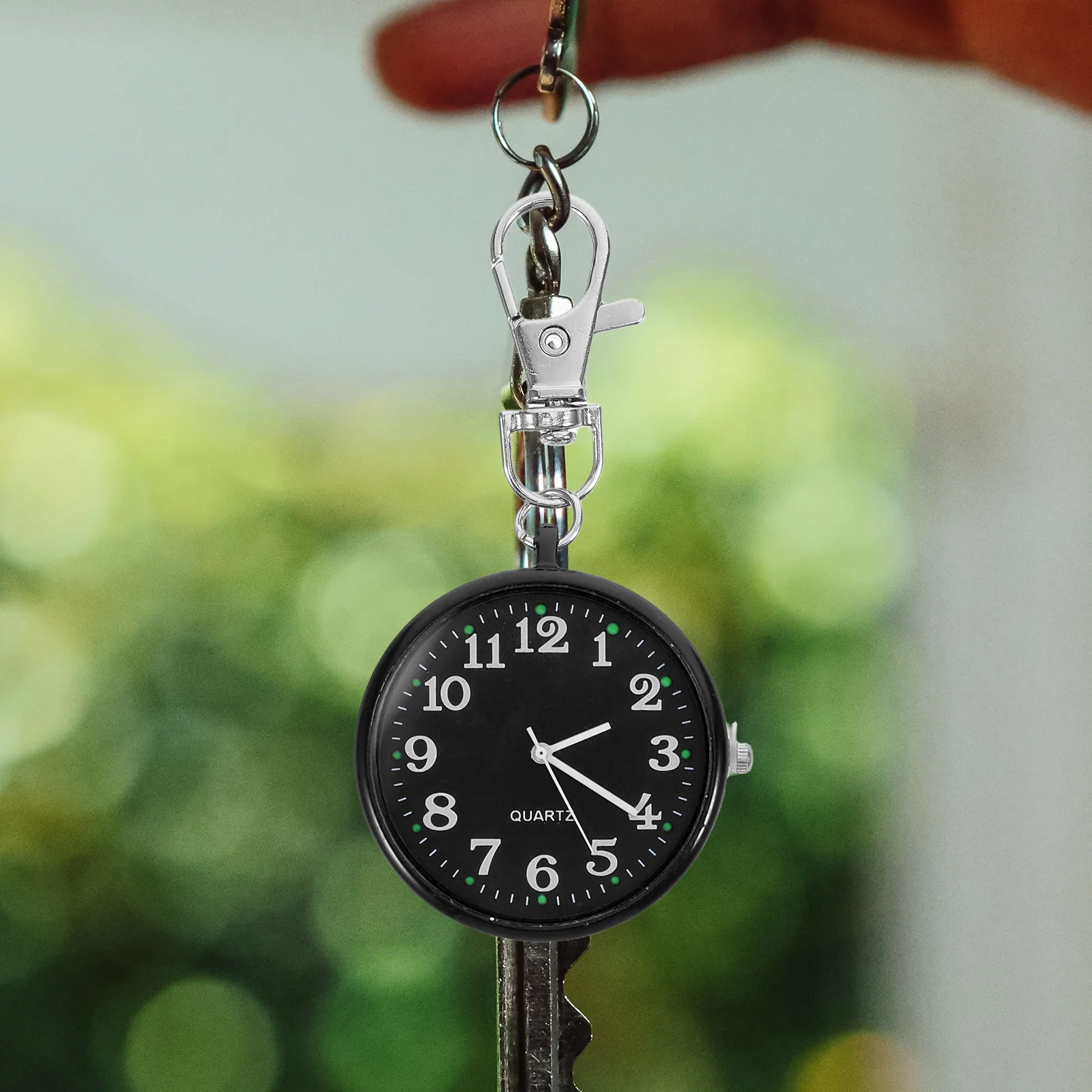 Portable Nurse Pocket Watch Hanging Clip Keychain Fob Watch for Doctors Women Students Lightweight Accurate Timing