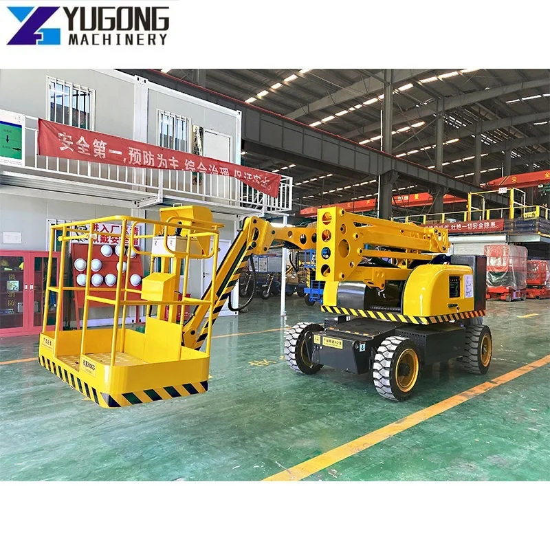 YG Factory Lift Platform Scissor Lifting 26 Meters Articulating Electric Boom Lifts Aerial Work Articulated Boom Lift Platform