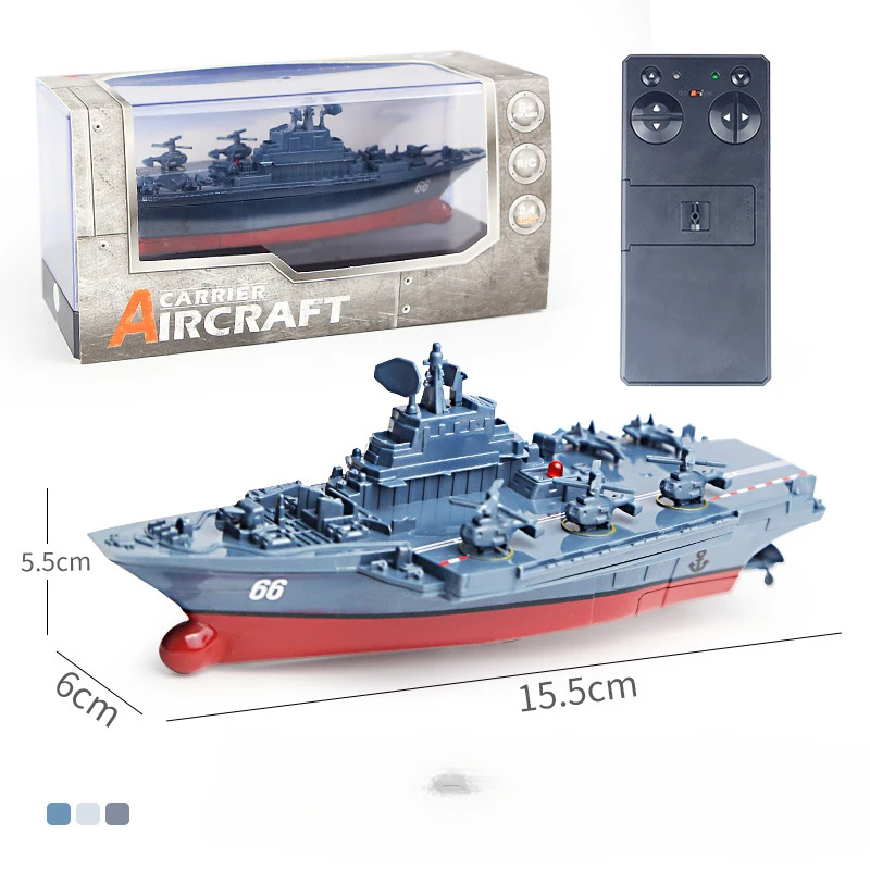 Mini Remote control ship Aircraft Carrier RC Boat Military Model Remote Control speedboat Electronic Wireless RC Warship Toys
