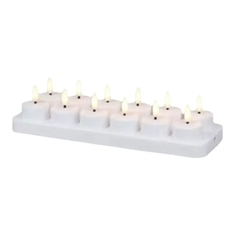 B03C-Halloween Christmas Party Decor LED Battery Operated Flameless Candle Light Creative Candles Lights 12PCS
