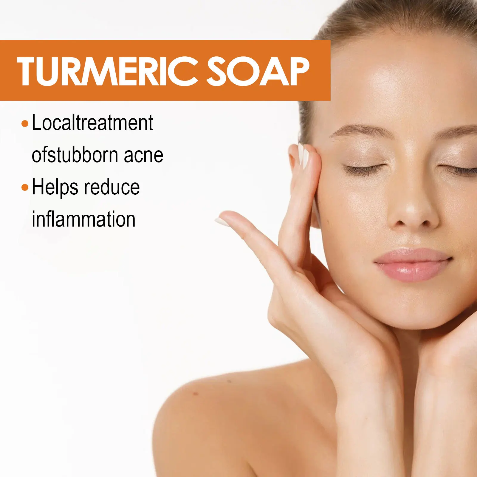 Turmeric Cleansing Soap Deep Pore Cleansing Moisturizing Moisturizing Facial Skin Refreshing Oil Control Cleansing Soap