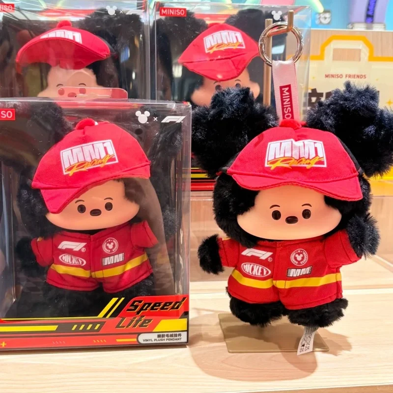 

Оригинальные виниловые фигурки Disney X Formula 1 Mickey Mouse F1 Racing Series Speed Life, лимитированная коллаборация, подарки для гаража и коллекционирования