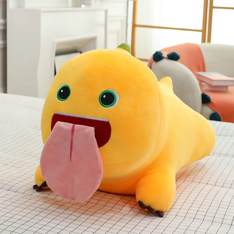 Kawaii MilkDragon knuffel schattige gevulde pop MilkDragon met tong magnetische bevestiging voor kinderen verjaardag kerstcadeau gevulde pop