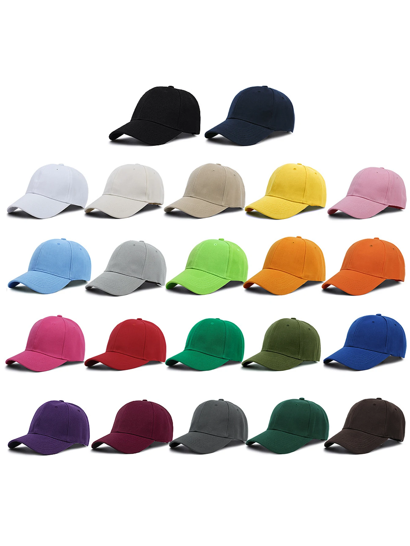 1 unisex all season fashionable solid color baseball cap