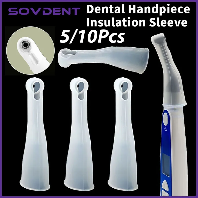 5/10 pièces de protections pour contre-angle dentaire, manchon isolant protecteur, étui en silicone, housse de protection pour tête de moteur endodontique de canal radiculaire