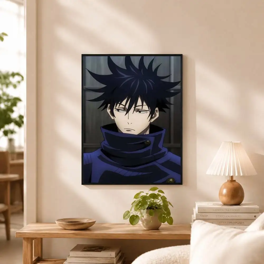 J-Jujutsu K-Kaisen Megumi Fushiguro Poster High Quality Dorm Living Room Aesthetic Wall Decoration Painting Stickers Gift