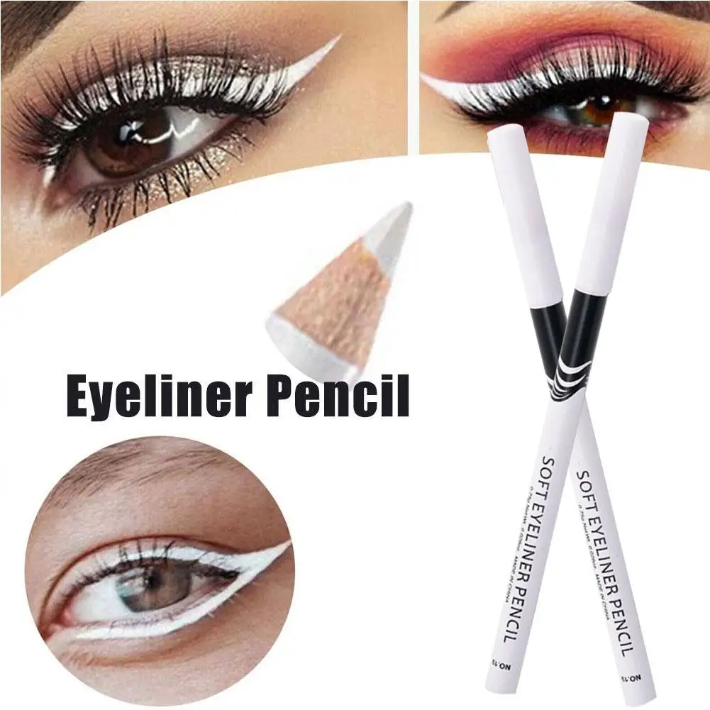 1/3/5/10Pcs New White Eyeliner Makeup Lasting Smooth Easy To Wear Eyes Brightener Waterproof Eyes Liner Pencils Eye Makeup Tools