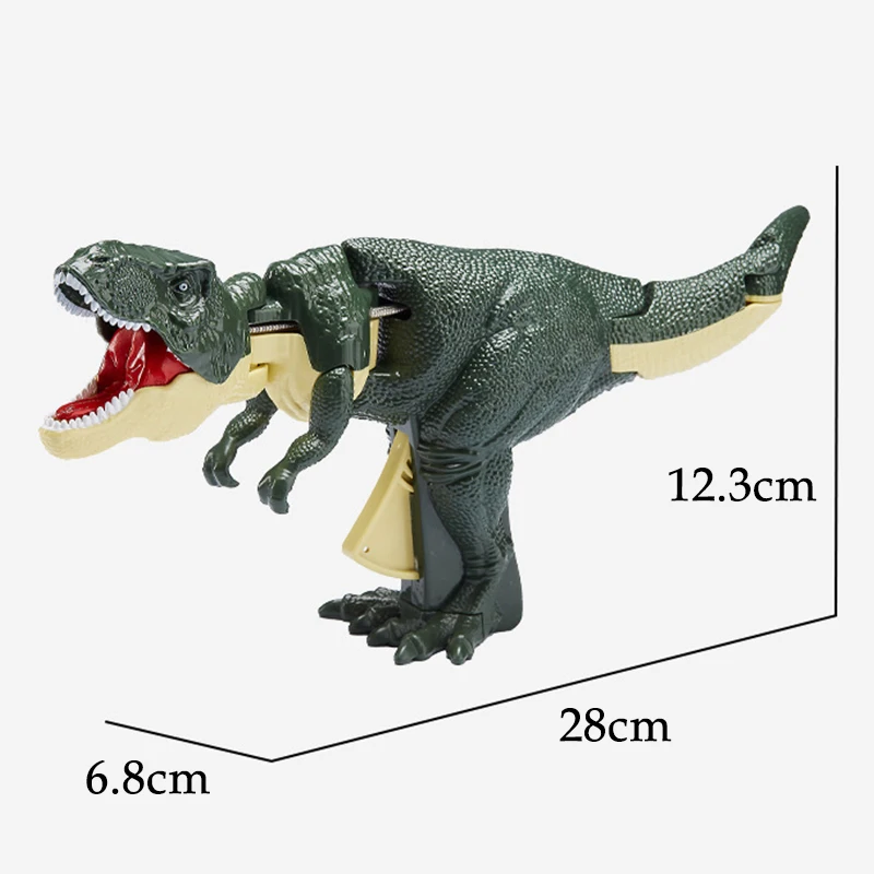 Children Decompression Dinosaur Toy Creative Hand-operated Telescopic Spring Swing Dinosaur Fidget Toys Christmas Gifts for Kids