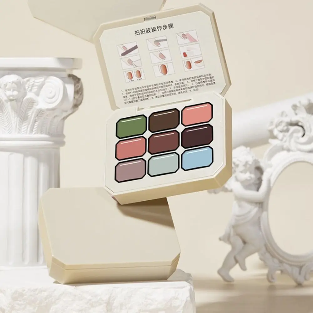 

Mini 4IN1 Pat Ombre Gel Nail Polish French Nail Manicure 9-color Easy Gradient Painting Gel UV Solid Paint Art Gel Women