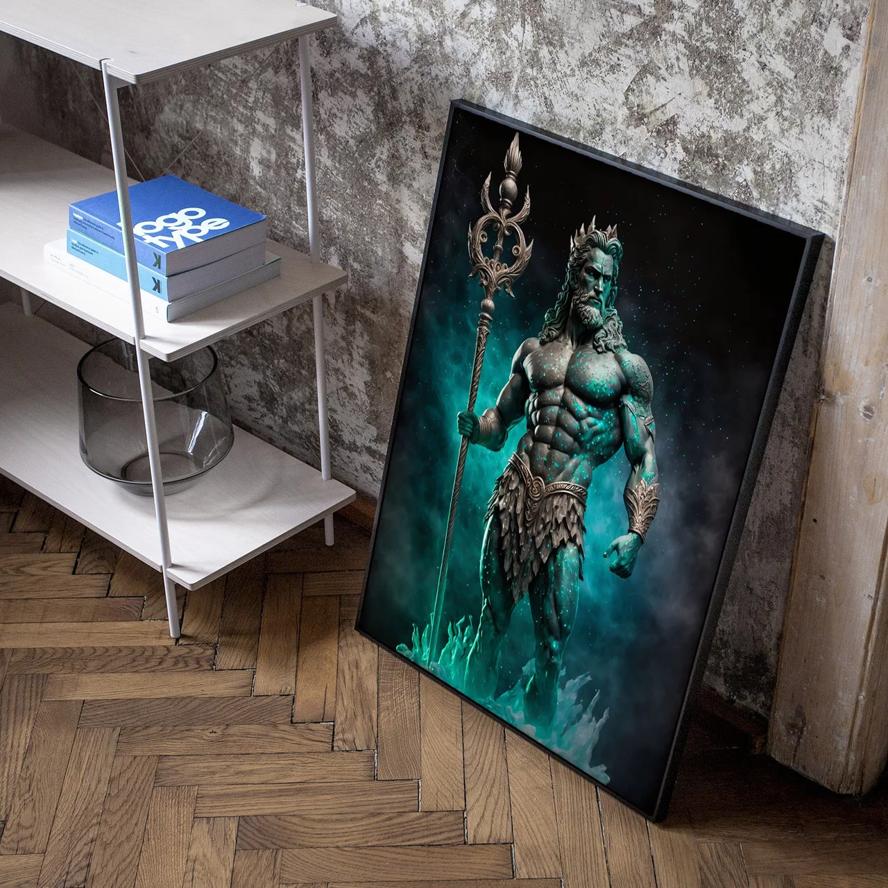 Canvas Painting of Greek Mythology Ares, God of War, Medusa the Gorgon, Print Posters for Room, Living Art, Home Wall Decor, Gam