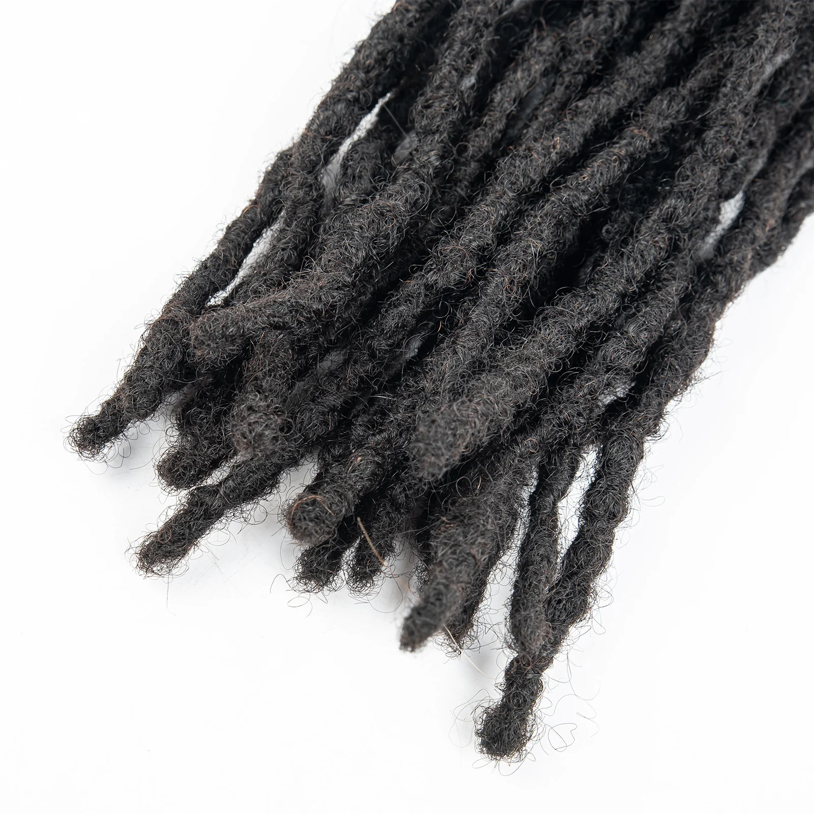 0,1-0,6 cm 4-8 Zoll 100% Echthaar Inter-Loc-Extensions, handgefertigte Dreadlock-Extensions für Männer, Frauen und Kinder, können gefärbt werden – Detail 7