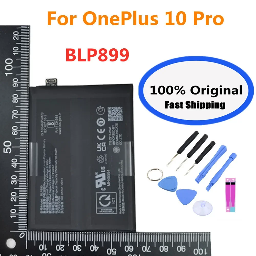 2x2500mAh 1+ BLP899 Original Battery For One plus Oneplus 10 Pro 10Pro Phone Replacement Batteries Battery + Tools