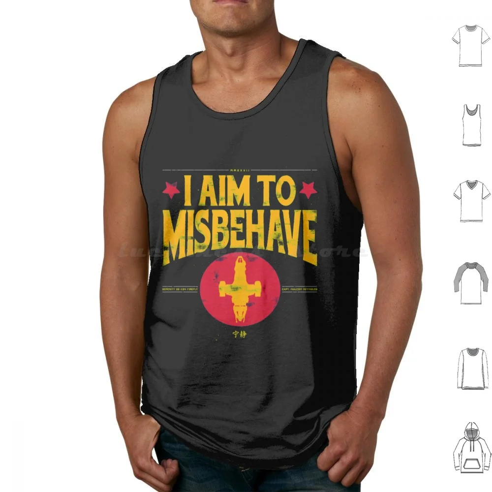 Firefly T-Shirti Aim To Misbehave Tank Tops Vest Sleeveless Firefly Vesti Aim To Misbehave