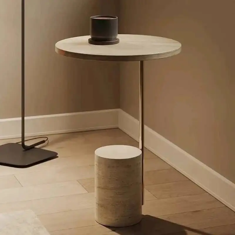 

Приставной столик кремового цвета, легкий роскошный креативный акцентный столик, многофункциональный журнальный столик в виде дивана для гостиной, угловой столик для спальни