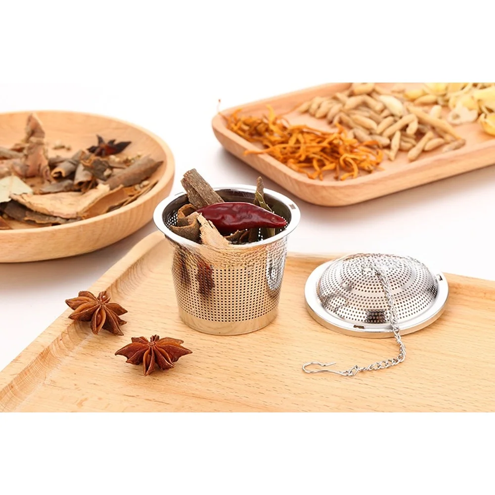 

For Home Kitchen Tea Infuser Coffee Filter Stainless Steel Tea Infuser Tea Infuser 304 Stainless Steel Rotating Lid