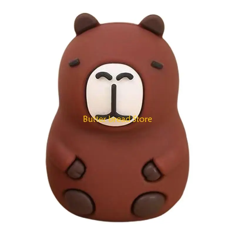 W89C Handheld Pencil Sharpener Plastic Manual Pencil Sharpener Lovely Capybara Pencil Sharpener Pencil Cutting Tool