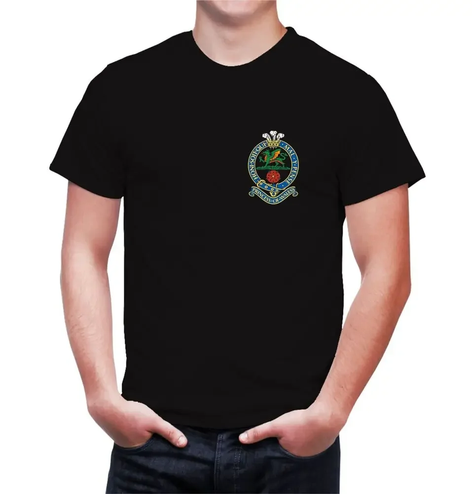 Princess of Wales's Royal Regiment T-Shirt Short Sleeve Casual 100% Cotton O-Neck Summer Mens T-shirt Size S-3XL