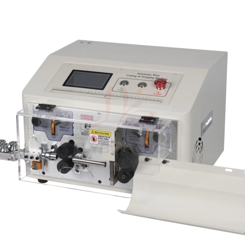 SWT-608-MAX1-4S Automatic Peeling Wire Stripper Stripping Cutting Machine 0.2 To 25mm2 500W 4 Wheels Drive Touch Screen Control