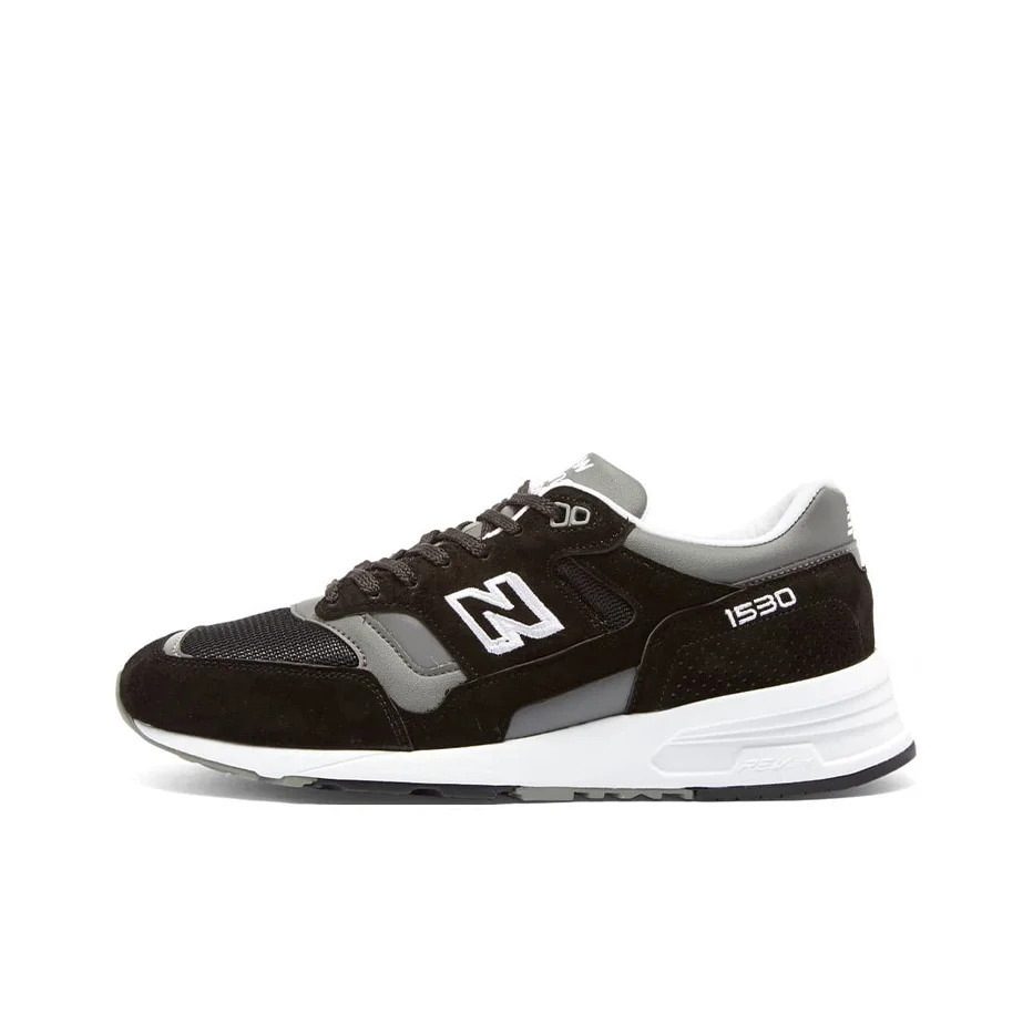 

Кроссовки New Balance NB 1530 Low Top для бега, унисекс, черно-серые, винтажные, британский стиль, MADE M1530BK