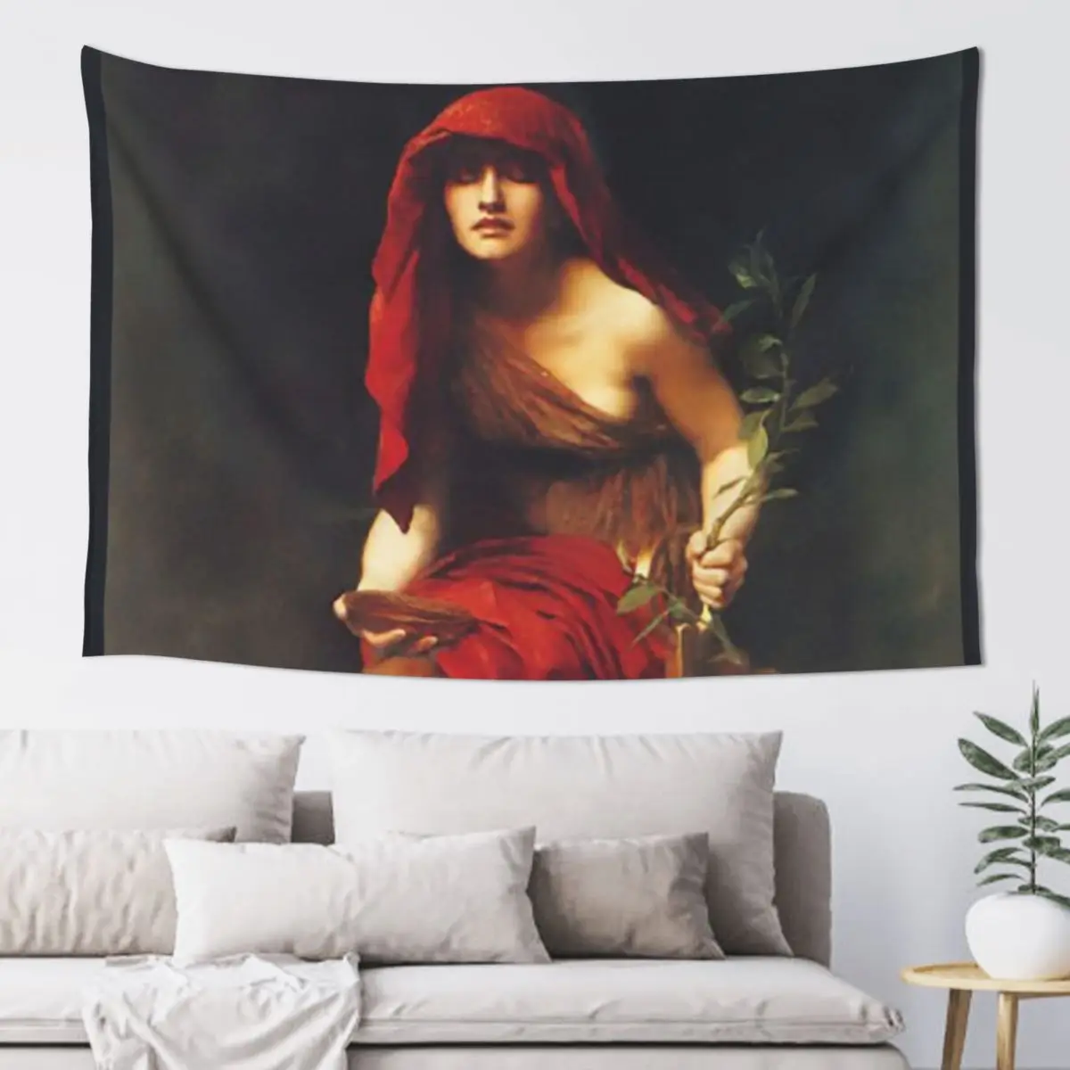 Priestess of Delphi Tapestry Wall Hanging House Decoration Wallpapers Home Decor Room Ornaments Tapestry