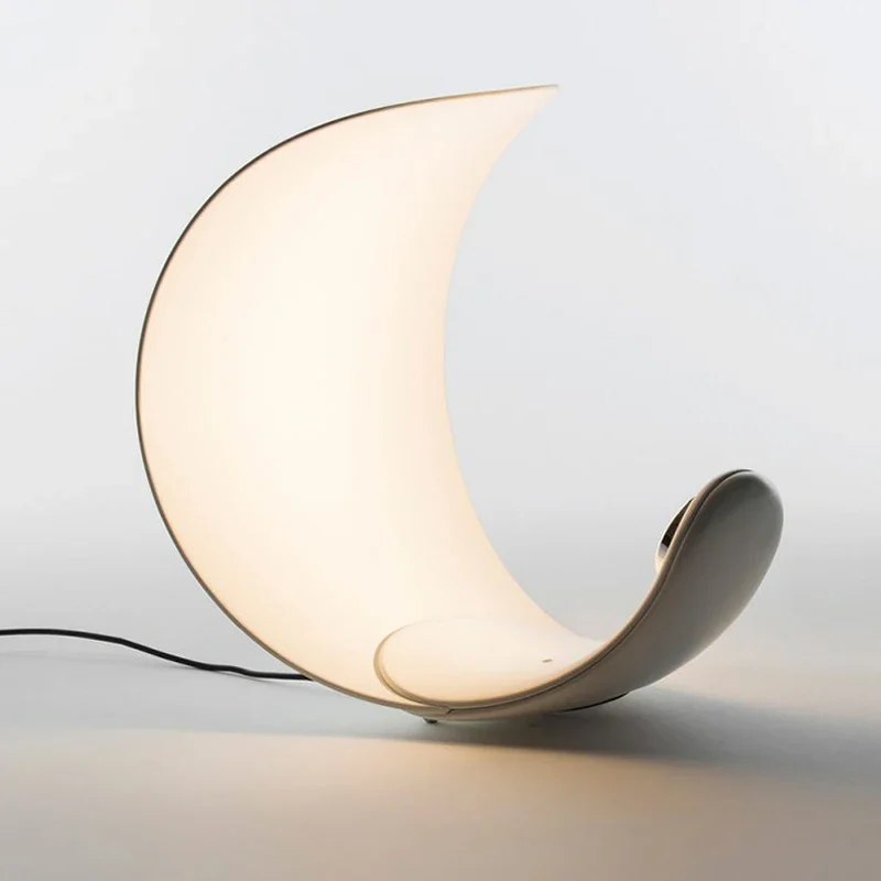 Table lamp Nordic minimalist creative moon living room lamp study bedroom bedside  minimalist decoration small night