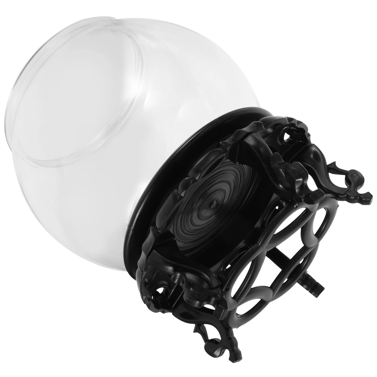

Transparent Plastic Fish Tank Desktop Ornamental Round Aquarium Lightweight Goldfish Bowl