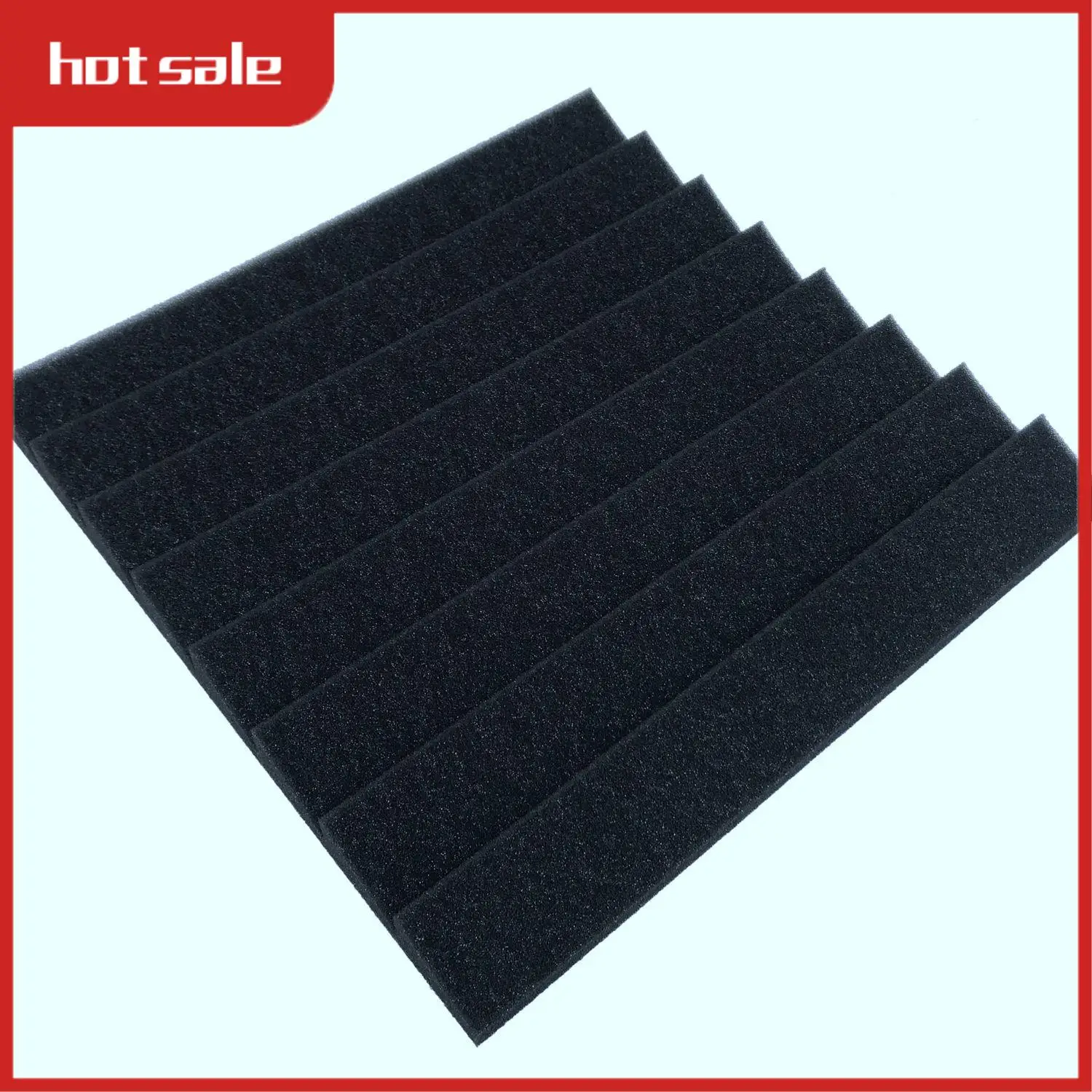 

AC22-12Pack Trapezoidal Triple-Cornered Soundproof Foam Sound Proof Padding Treatment For Echo Bass Insulation 12X12x1 Inch