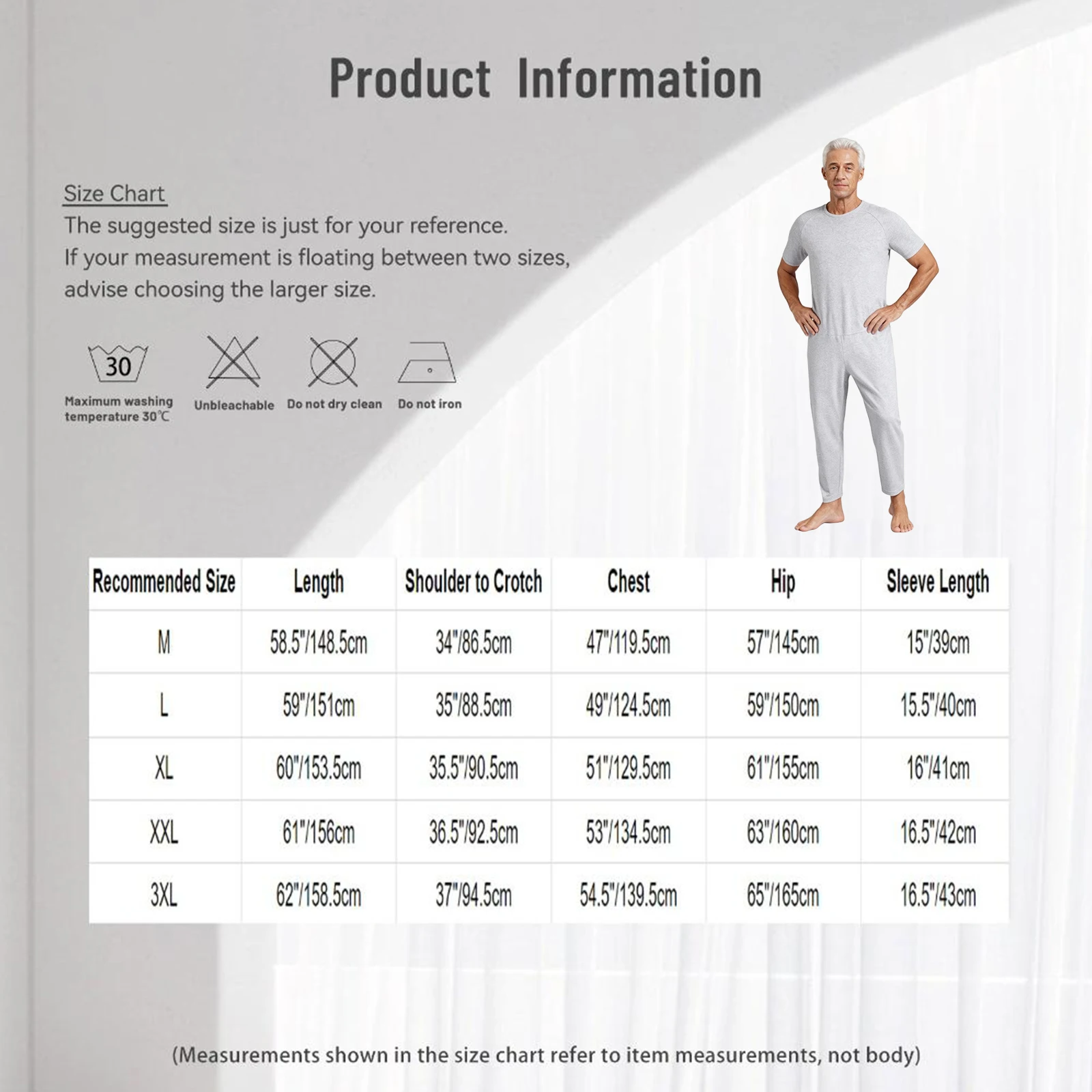 Adults Elderly Anti-Strip Adaptive Jumpsuit Long Sleeve Zipper Long Pants One-piece Rompers for Special Needs and Disabilities