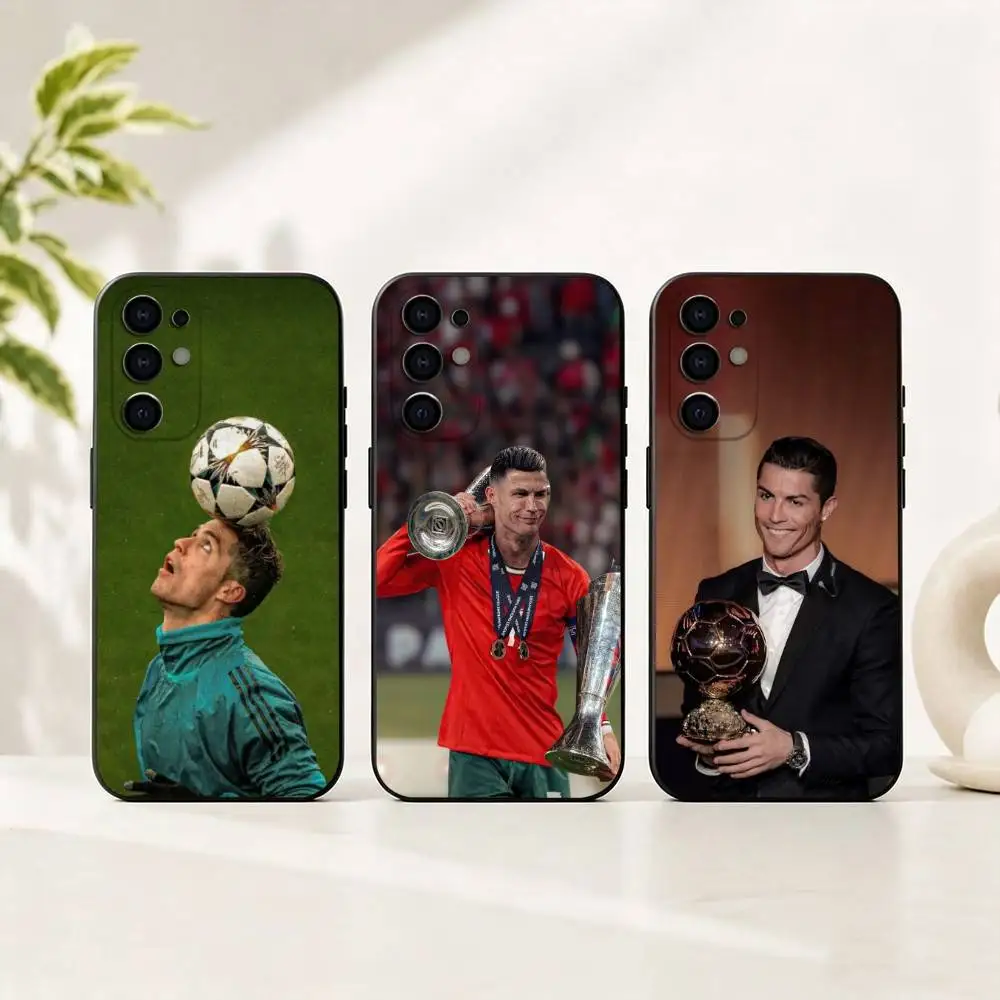 CR7 Cristiano-O Ronaldo gift Phone Case Black Silicone Soft For Samsung S25,S24,S21,S22,S23,S30,Ultra,S20,Plus,Fe,Lite