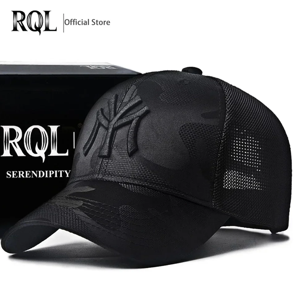 

Summer Sun Embroidery Totem Military Camouflage Trucker Hat Men's Black Baseball Cap New Hip Hop Luxury Male Sport Mesh Brand