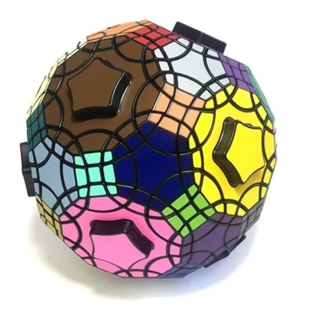 Verypuzzle Cube Afgeknotte Icosidodecaëder Megaminx Cube (gemonteerd en DIY-stickers, beperkte editie)