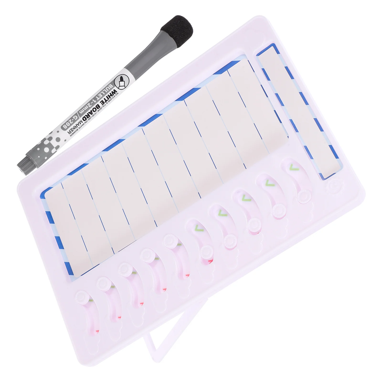 Tableau des tâches multifonctionnel effaçable, traqueur d'autodiscipline, tableau blanc pour réfrigérateur, tableau de rappel domestique