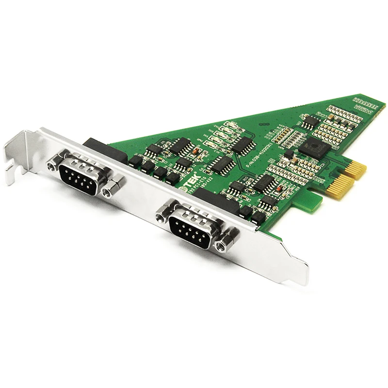 UOTEK  2 Ports High Speed PCI-E PCI Express to RS-485 RS-422 Converter Serial Card DB9 RS485 RS422 Com Connector PCIE UT-792