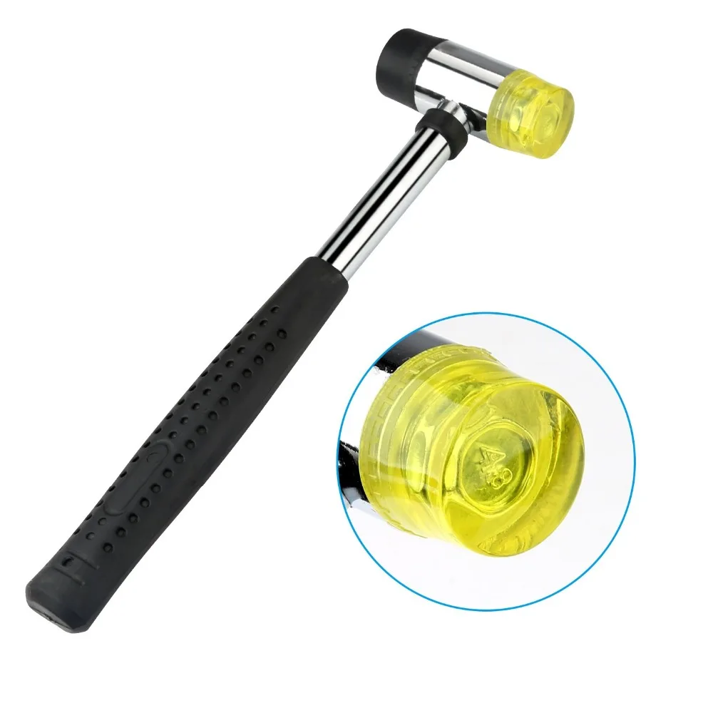 Jewelers Rubber Hammer Mallet with Wood Ring Mandrel Sizer Sizing Adjuster Ring Shaper Repair Tools Jewelry Making Kit