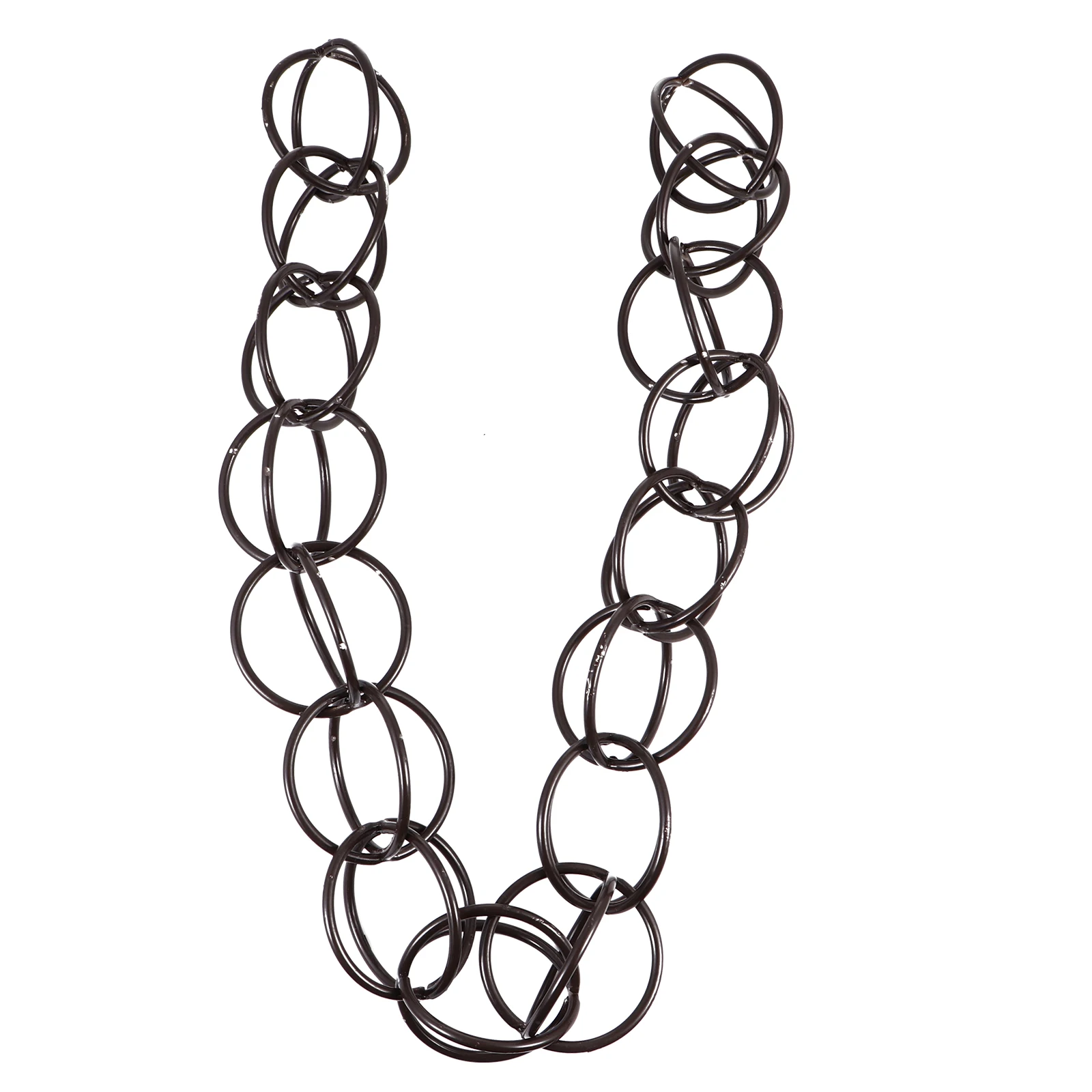 

Drainage Rain Chain 3.2 Feet Gutters Downspout Garden Outside Japanese Style Copper Chain Durable HouseDecoration Rainwater