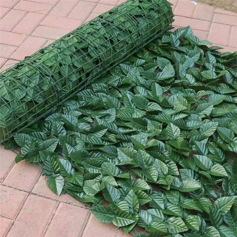 Simulated Plant Green Leaves Sunshade Ceiling Fence Plant Wall Environmentally Friendly DIY Artificial Plant Leaf Fence