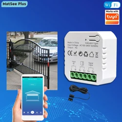 Smart Life WiFi Motorized Swing Gate Sliding Gate Opener Dry Contact 110V 240V Voice Control with Alexa Google Home