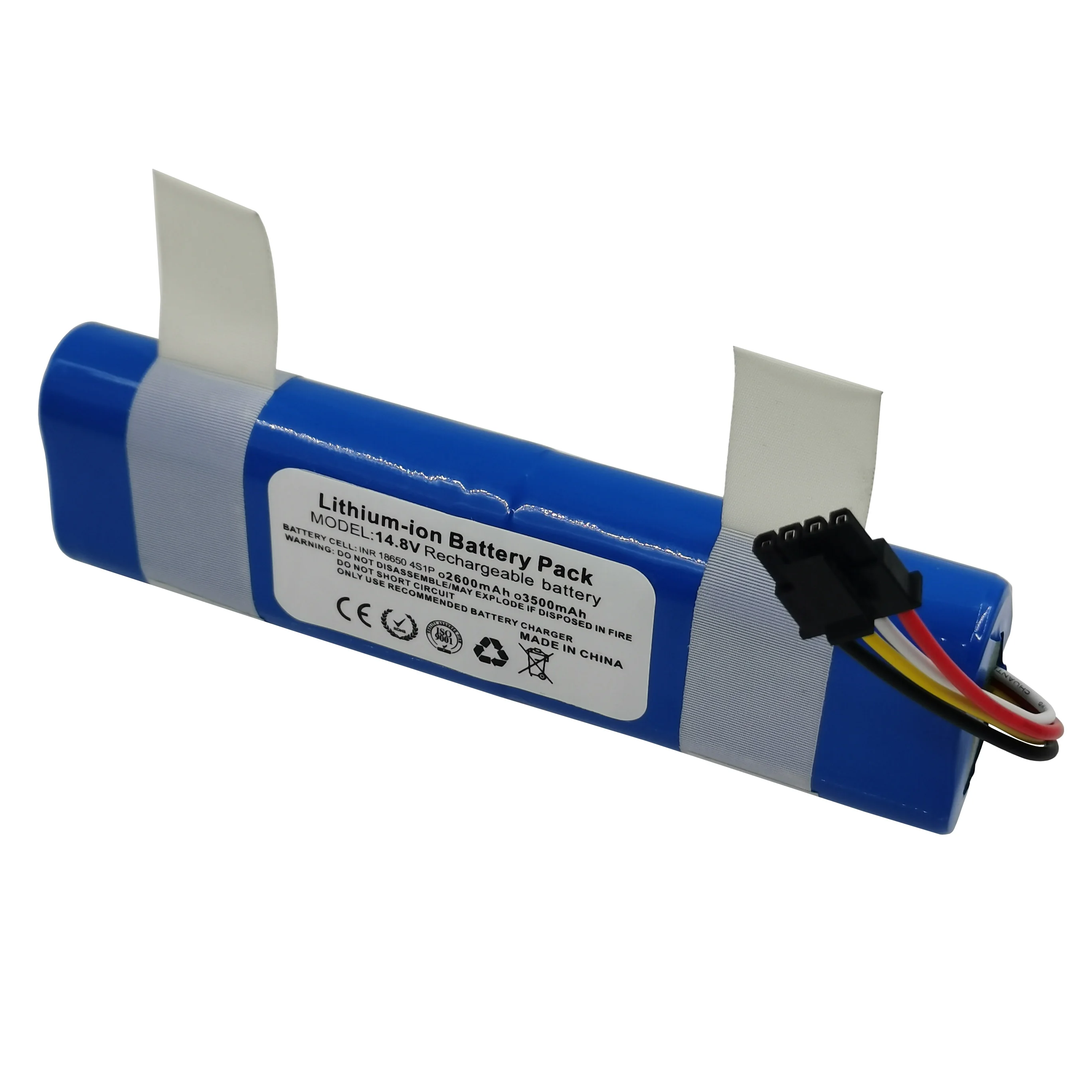 14.4V 14.8V 2600MAh 3.5Ah แบบลิเธียมไอออนแบตเตอรี่ Pack สำหรับเครื่องดูดฝุ่นหุ่นยนต์ Xiaomi Trouver Lds Rls3ใหม่ปรับแต่ง