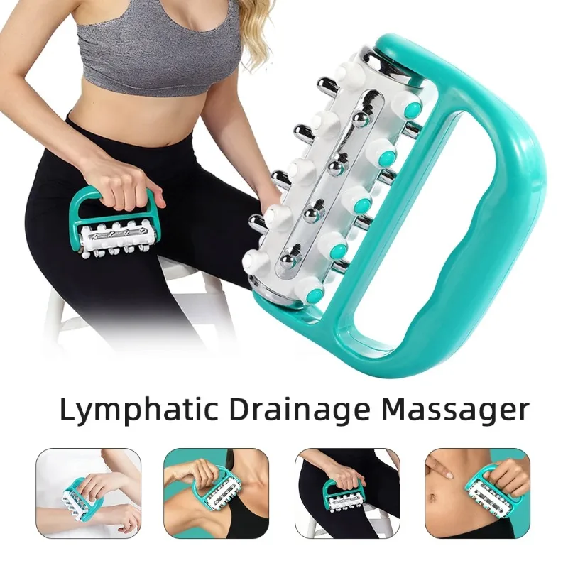 

1 шт. новый ручной массажер для фасций и мышц 360° ° Вращающийся ролик для плеч, спины, талии, стоп, рук