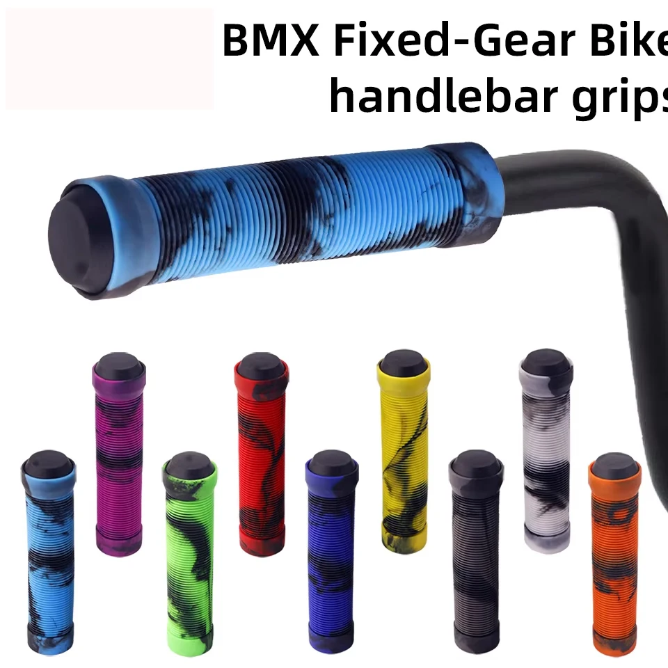 Fahrrad-Lenkergriffe Rutschfeste Weiche Gummi-Mountainbike-Griffe für 22,2mm Lenker Roller Dreirad BMX-Lenker