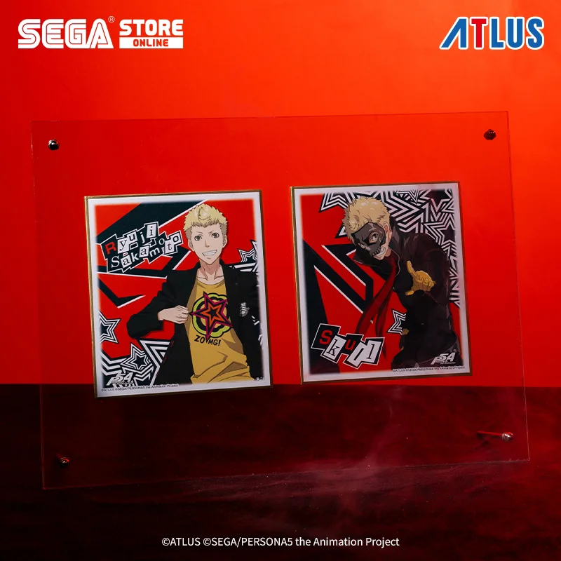 Original Persona 5: The Animation Key Visual Blind Box Shikishi Art Board Collectible Card Ornament Anime Gift Girl Boys Gift