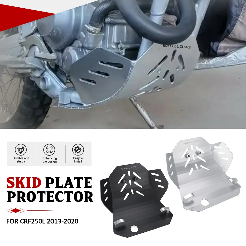 

For HONDA CRF 250L CRF250L 2013-2014-2015-2016-2017-2018-2019-2020 Motorcycle Aluminum Engine Skidplate Cover Guard Protector